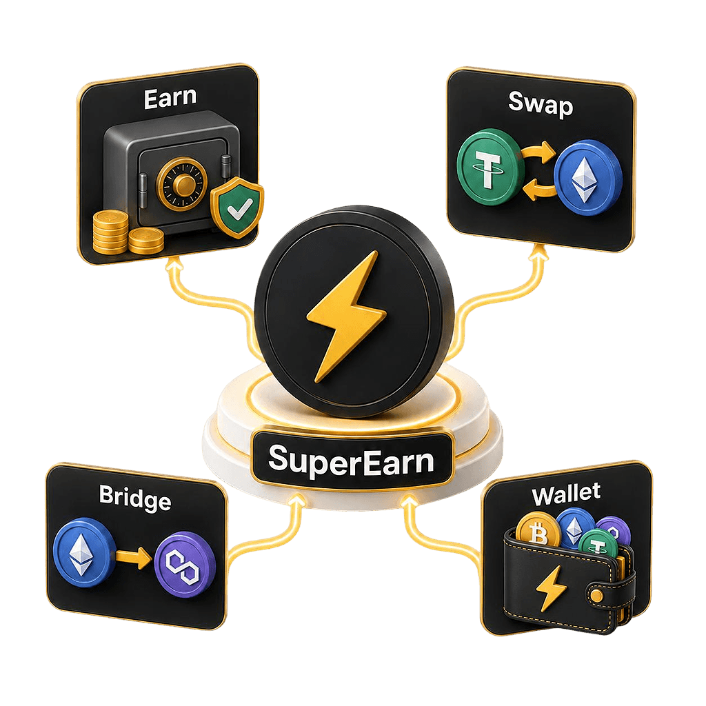 SuperEarn — Earn, Swap, Bridge and Wallet